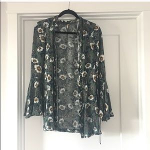 Free People Floral Kimono